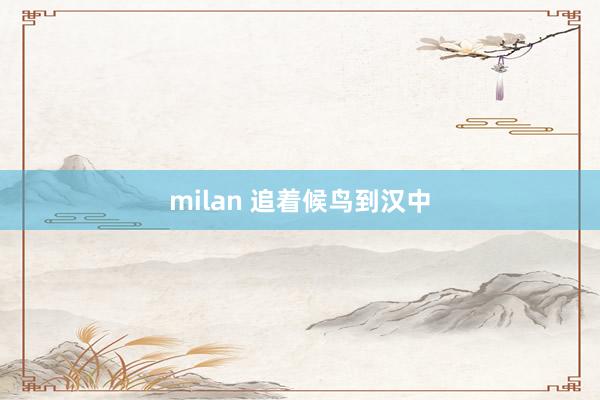 milan 追着候鸟到汉中